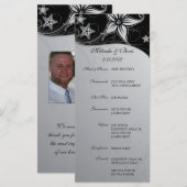 エレガントビーチ先結婚式テーマプログラム プログラム (正面/裏面)