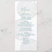 エレガントビーチ水彩砂ド結婚ルのメニュー メニュー (正面)