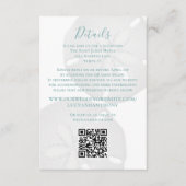 エレガントビーチ水色海詳細QRコード エンクロージャーカード (正面)