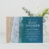 エレガントビーチ熱帯海ブライダルシャワー 招待状 (スタンド正面)