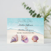 エレガントビーチ結婚式シーシェル真珠航海の セーブザデート (スタンド正面)