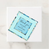 エレガントビーチ結婚式パターパーソナライズされたン画像 フェイバータグ (インサイチュ)