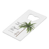 エレガントビーチ結婚式パームツリー クレジットカード栓抜き (正面アングル)