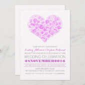 エレガントビーチ結婚式招待状 招待状 (正面/裏面)