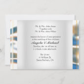 エレガントビーチ結婚式招待状 招待状 (裏面)