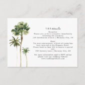 エレガントビーチ結婚式詳細エンクロージャカード エンクロージャーカード (正面)