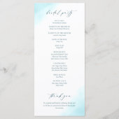 エレガントビーチ結婚式 メニュー (裏面)