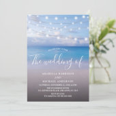 エレガントビーチ結婚式 招待状 (スタンド正面)