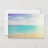 エレガントビーチ結婚式RSVPカード 出欠カード (裏面)