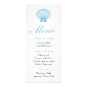 エレガントビーチ航海のシーセ結婚ルのメニュー ラックカード (正面)