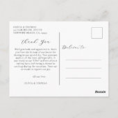 エレガントビーチ航海の結婚先の写真 ポストカード (裏面)