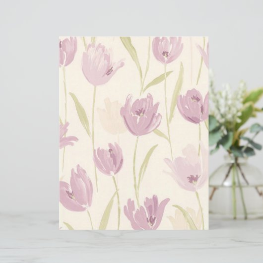 エレガントピガーリーンク花柄スクラップブック紙 (スタンド正面)