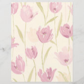 エレガントピガーリーンク花柄スクラップブック紙 (正面)