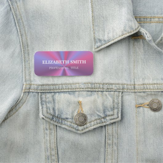 エレガントピグラデーションモダンク名タグ 名札 (インサイチュ)