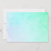 エレガントピスタイリッシュンク水カラーバレエ誕生日 招待状 (裏面)