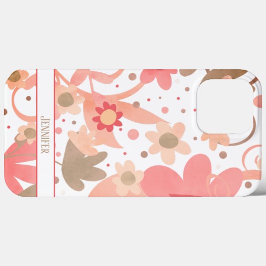 エレガントピッモダンクフローラガーリー吸気名 Case-Mate iPhoneケース (裏面 (横))