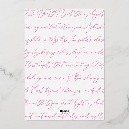 エレガントピモダンンク金箔フォトクリスマスカード 箔シーズンカード (裏面)