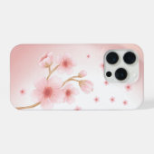 エレガントピンクのスマホウォレット iPhoneケース (裏面横)