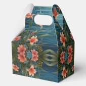 エレガントピンクのフラミンゴ熱帯パラダイス感謝していユー フェイバーボックス (裏面)