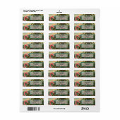 エレガントピンクのフラミンゴ熱帯パラダイス ラベル (フルシート)