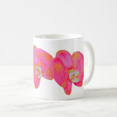 エレガントピンクの水の色のラン絵を描ズ コーヒーマグカップ (正面右)