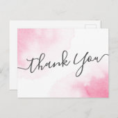 エレガントピンクの水色を感謝していお使い ポストカード (正面/裏面)