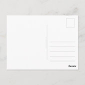 エレガントピンクの水色を感謝していお使い ポストカード (裏面)