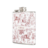 エレガントピンクエクエストリアンフローラトイル名 フラスク (左)