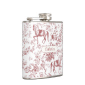エレガントピンクエクエストリアンフローラトイル名 フラスク (右)