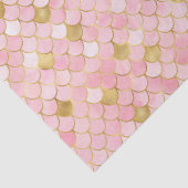 エレガントピンクグラデーションフォイル&金ゴールドマーメイドはかりで測 薄葉紙 (詳細)