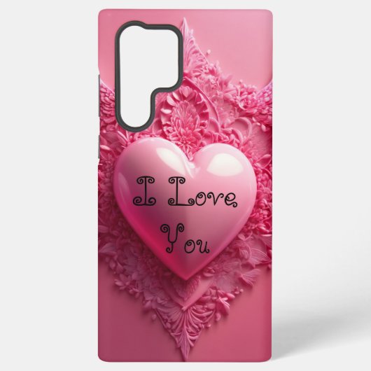 「エレガントピンクサムスンギャラクシーS22ウルトラケース」 SAMSUNG GALAXYケース (裏面)