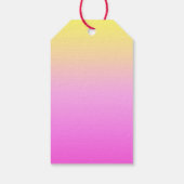 エレガントピンクスと金ゴールドのパイナップル ギフトタグ (裏面)