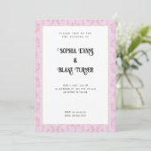 エレガントピンクダ伝統的マ結婚スク 招待状 (スタンド正面)