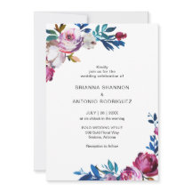 エレガントピンクフローラモダン結婚の