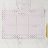 エレガントピンクブラック大点々のあるティアウェイ紙パッド ペーパーパッド (インサイチュ)