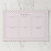 エレガントピンクブラック大点々のあるティアウェイ紙パッド ペーパーパッド (正面)