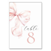 エレガントピンクボウテーブル番号 テーブルナンバー (裏面)