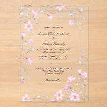 エレガントピンクマグノリアフローラ結婚ズ