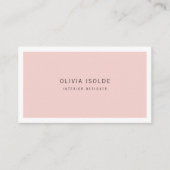 エレガントピンクミニマモダンリストガーリートレンディー 名刺 (正面)