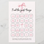 エレガントピンクリボンFind The Guest Bingo Game (正面)