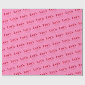 エレガントピンクレッドレッズ祝誕生日 ラッピングペーパー (フラット)