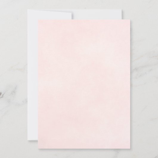 エレガントピンクロスペインのーズヌエストラ結婚ボーダ 招待状 (裏面)