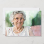 エレガントピンクローズフローラお祝い 招待状 (裏面)