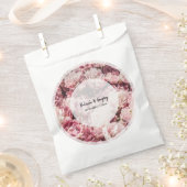 エレガントピンク結婚牡丹 フェイバーバッグ (クリップ留めされた状態)