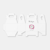 エレガントピンク結婚牡丹 フェイバーボックス (折り畳みなし)