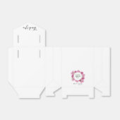 エレガントピンク結婚牡丹 フェイバーボックス (折り畳みなし)