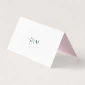 エレガントピンク色のフローラ結婚座席表 (裏面)