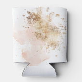 エレガントピンク&金ゴールド40歳と素晴らしい40歳の誕生日 缶クーラー (裏面)