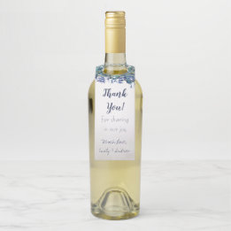 エレガントピーコックネイビー素朴ルックスギフトラベル ボトルネックタグ