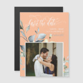 エレガントピーチ離れグリングの日付磁石を保存 (正面/裏面)